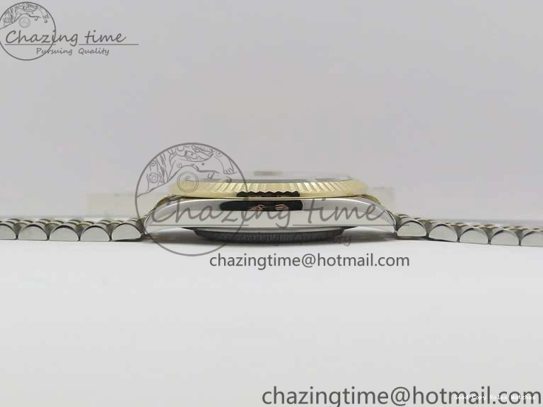 AAA Replica Watches SS Dial Wrapped WWF SS YG 41 Crystals DateJust 3128 on A YG Bracelet SoftTouch Edition Jubilee Best Wrapped Makers 126333 Black 0117